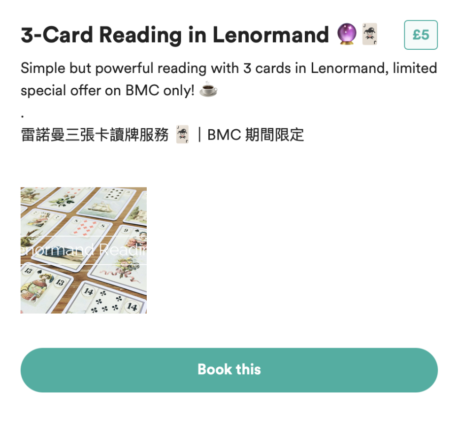 3-Card Reading in Lenormand | Buy Me A Coffee | Nes’ Tarot