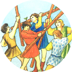 權杖五 5 of Wands
